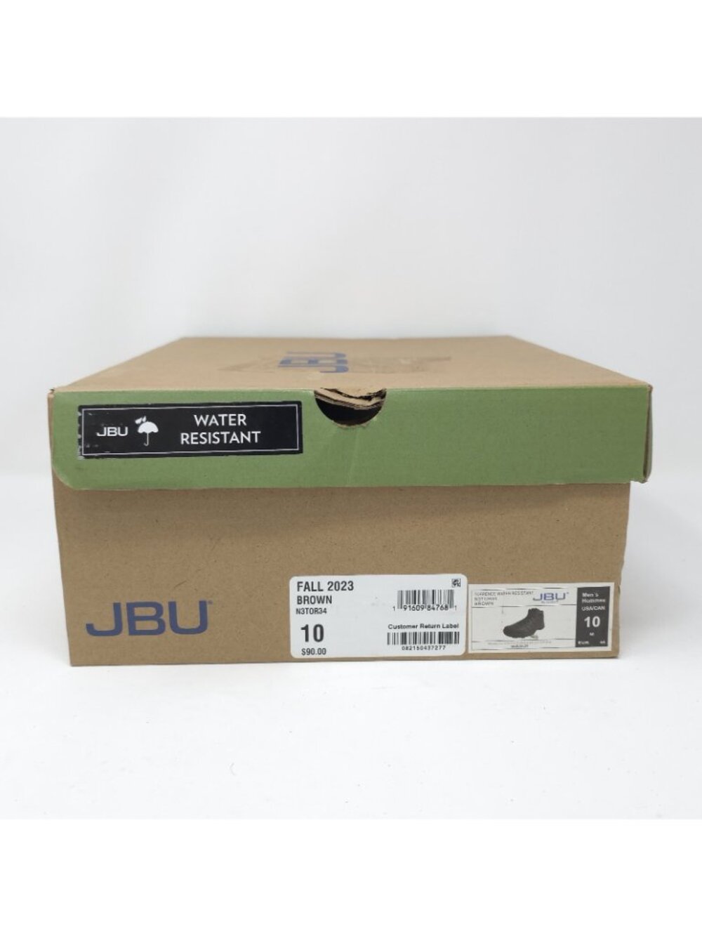 New JBU Torrence Brown Water Resistant Lace-Up Hiking Boots Men’s 10M - Picture 7 of 7